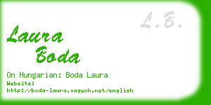 laura boda business card